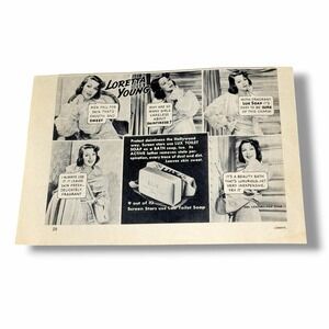 1939 Lux Toilet Soap Loretta Young Vintage Ad AE